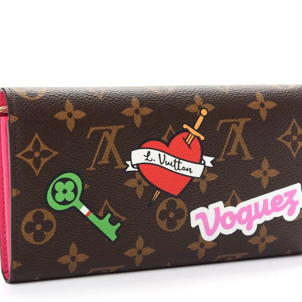 LOUIS VUITTON Monogram Travel Patches Sarah Wallet - Picture 9 of 14